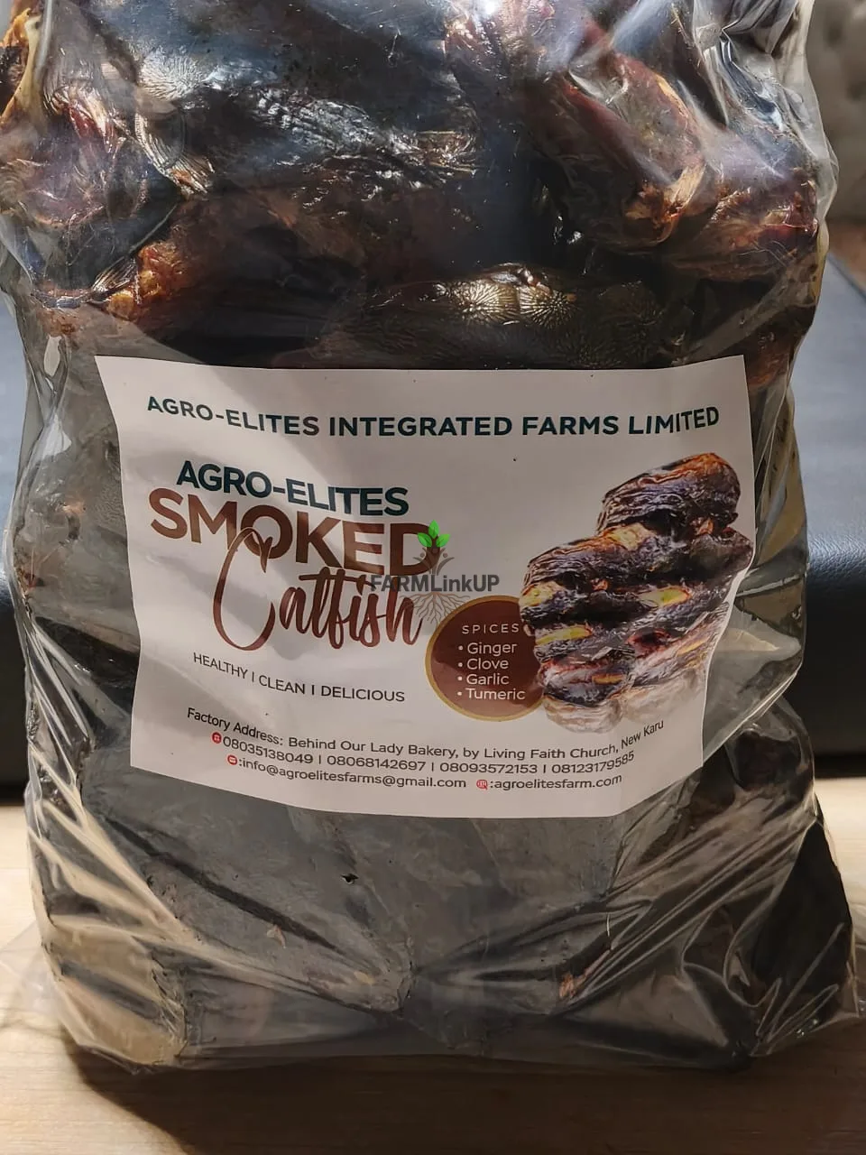 Agro Elipremium Smoked Catfish (Stone-Free, Oven-Dried) – ₦16,000/Kg